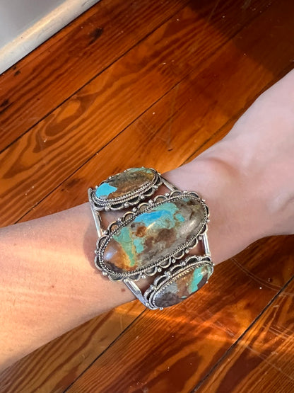 Triple Turquoise Cuff