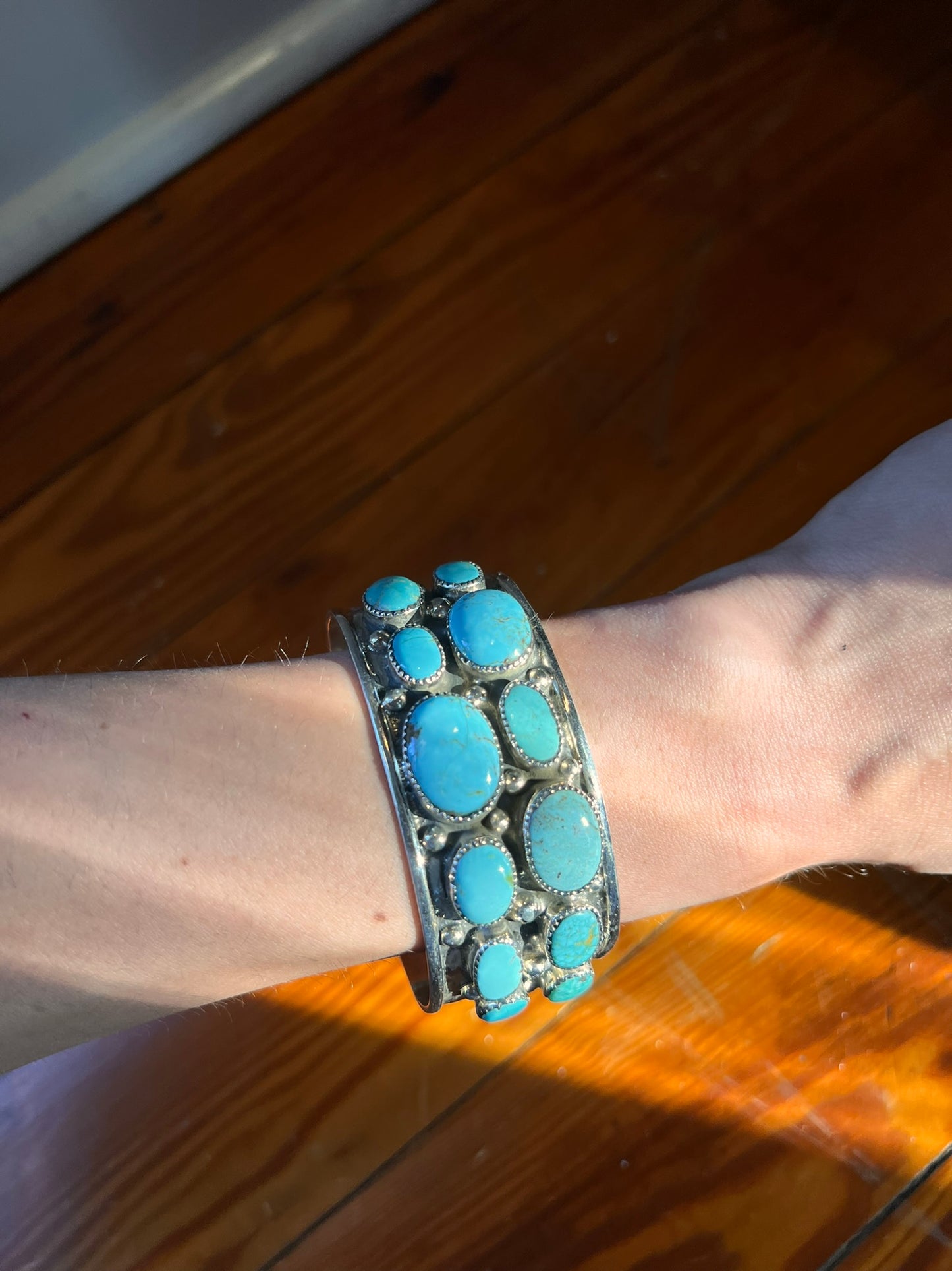 Turquoise Studded Cuff