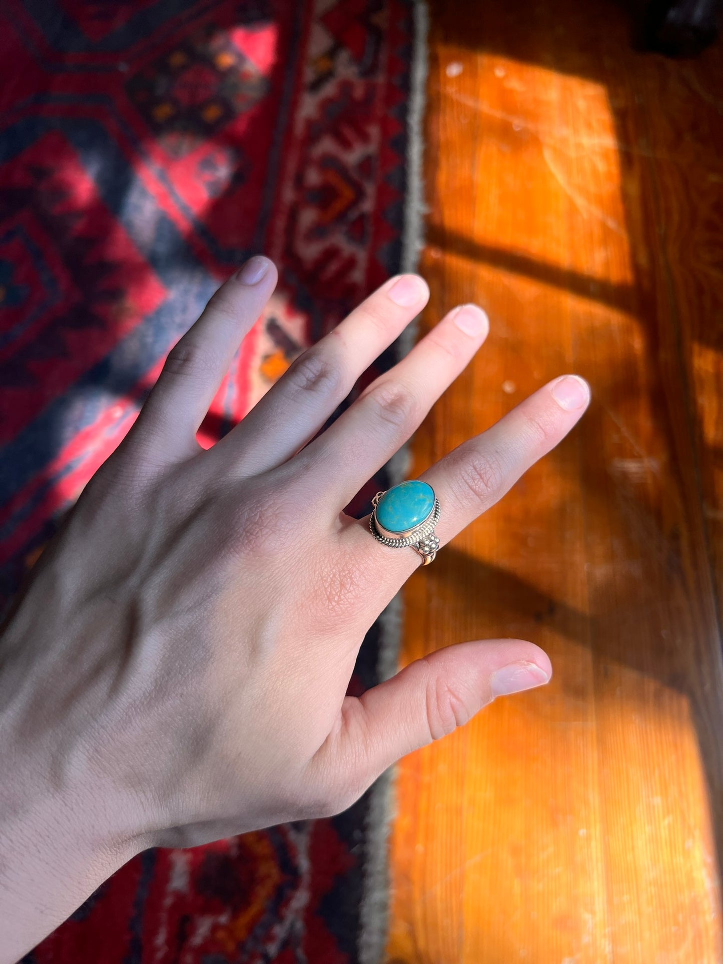 Oval Turquoise Ring