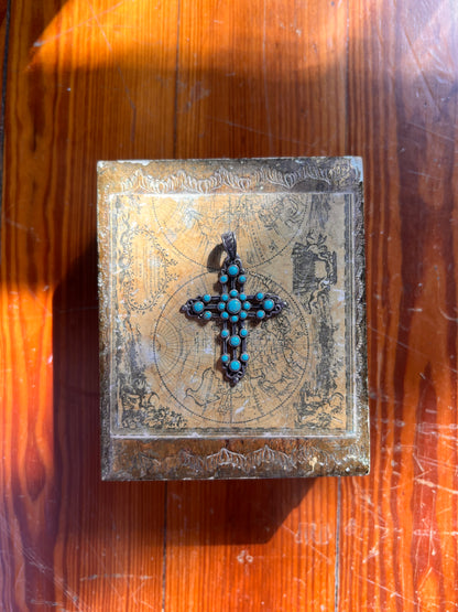 Turquoise Cross Pendant