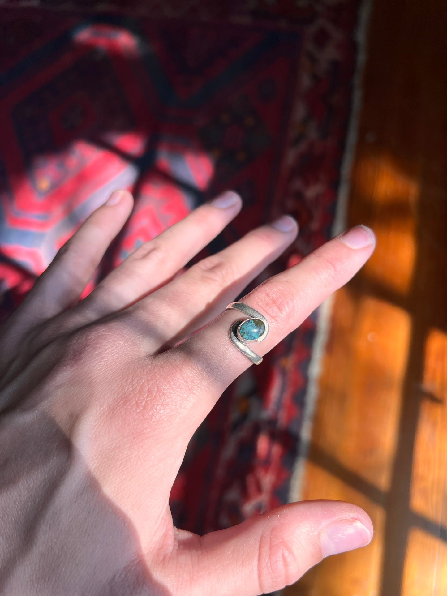 Adjustable Turquoise Ring