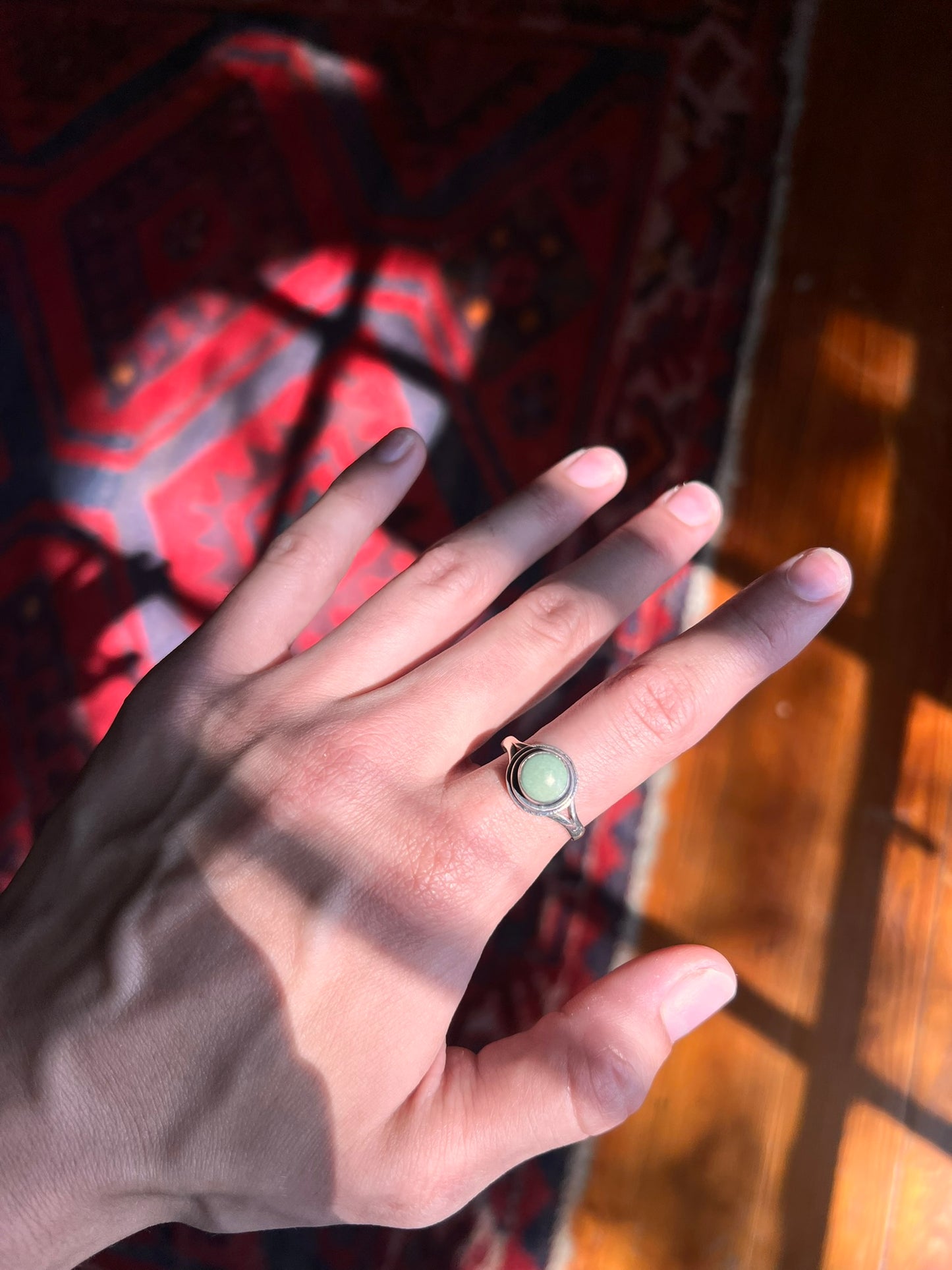 Circular Turquoise Ring