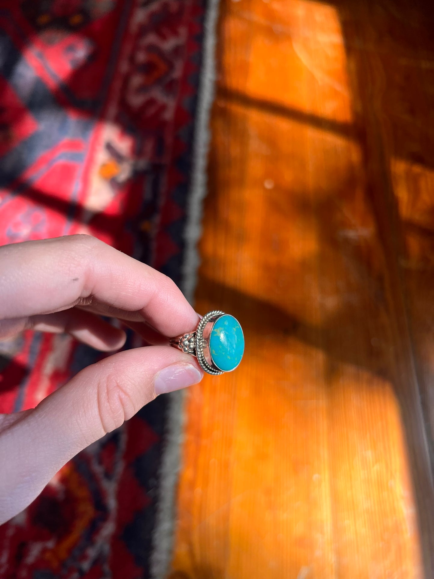 Oval Turquoise Ring