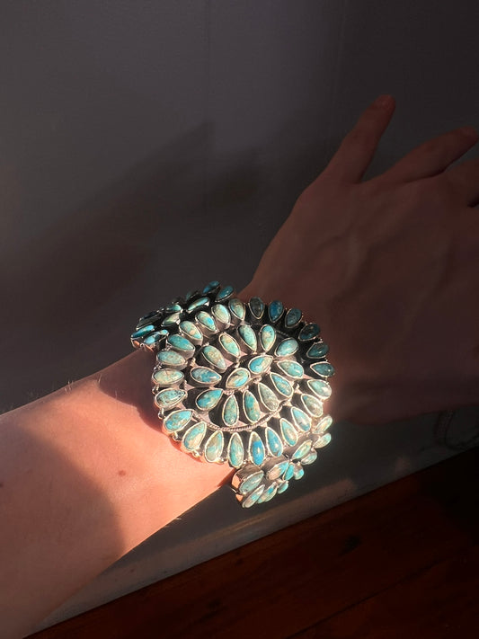 Large Turquoise Studded Cuff