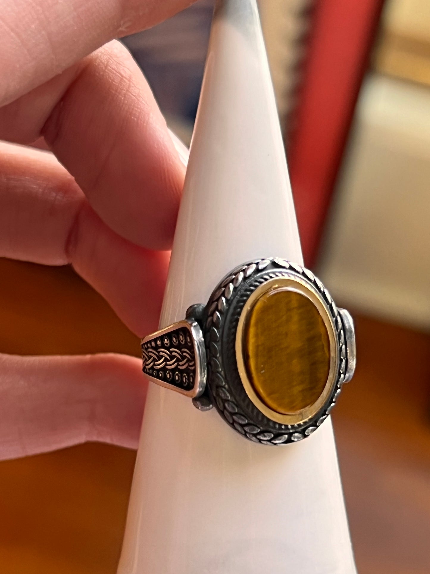 Men’s Tigers Eye Ring