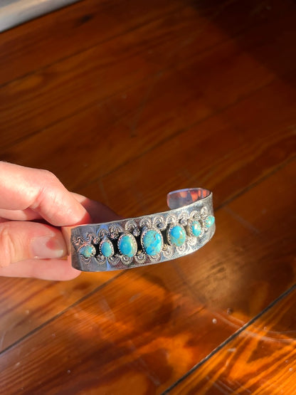 Studded Turquoise Cuff